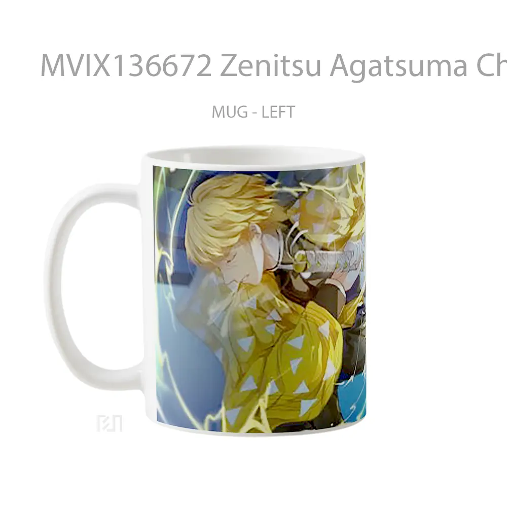Mug Zenitsu Agatsuma Character Demon Slayer Cangkir Anime - All-side / Desain