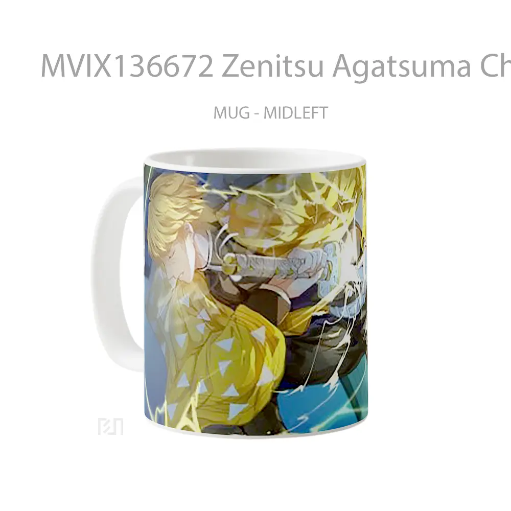 Mug Zenitsu Agatsuma Character Demon Slayer Cangkir Anime - All-side / Desain
