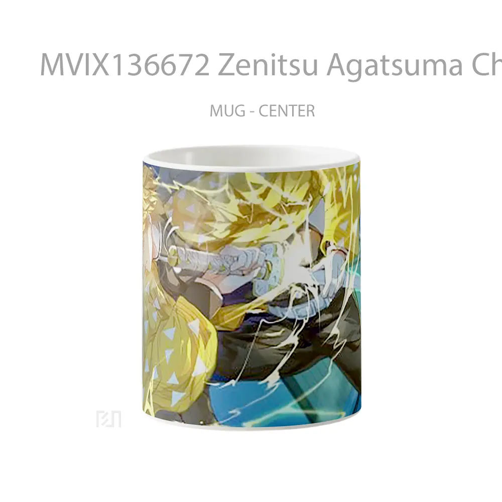 Mug Zenitsu Agatsuma Character Demon Slayer Cangkir Anime