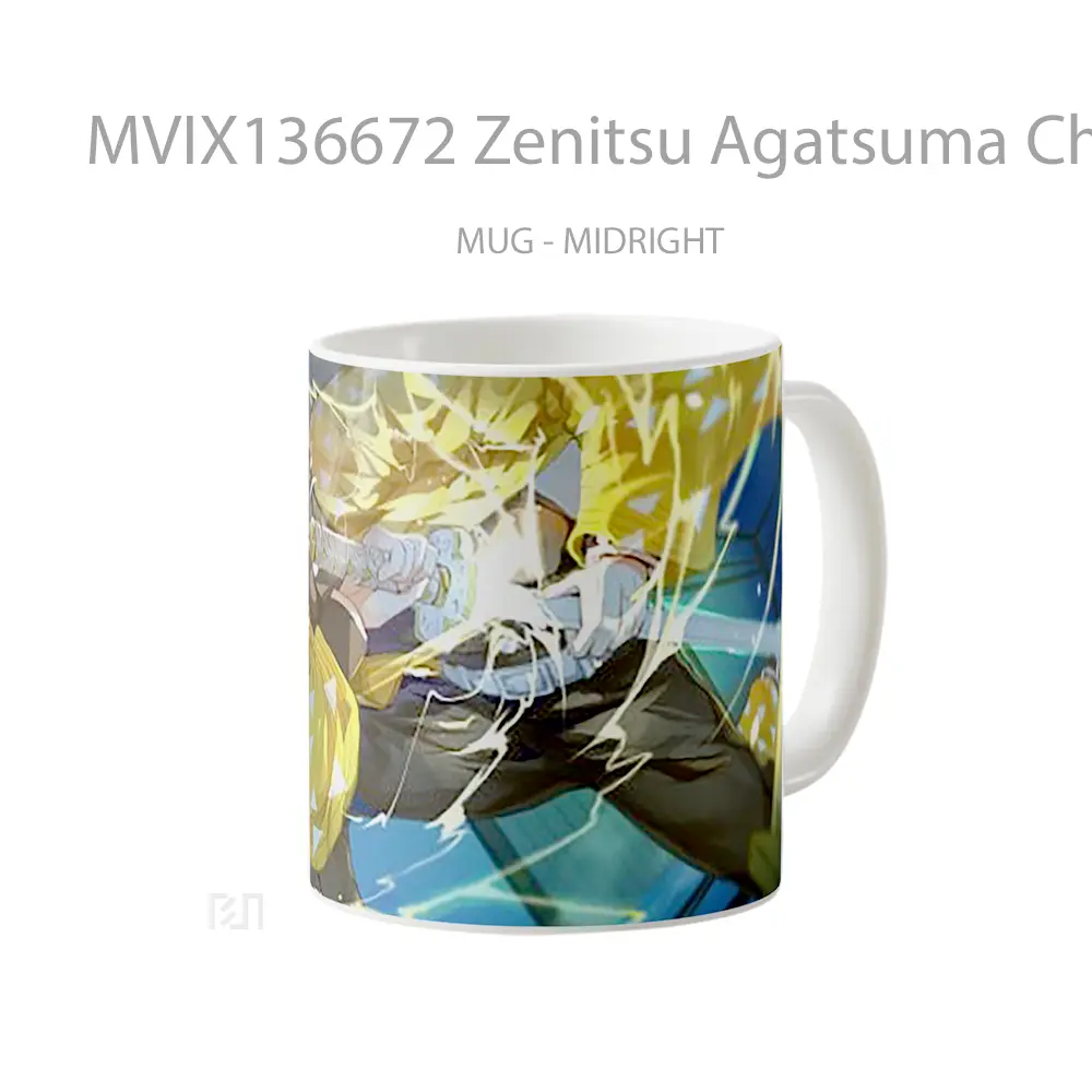 Mug Zenitsu Agatsuma Character Demon Slayer Cangkir Anime - All-side / Desain