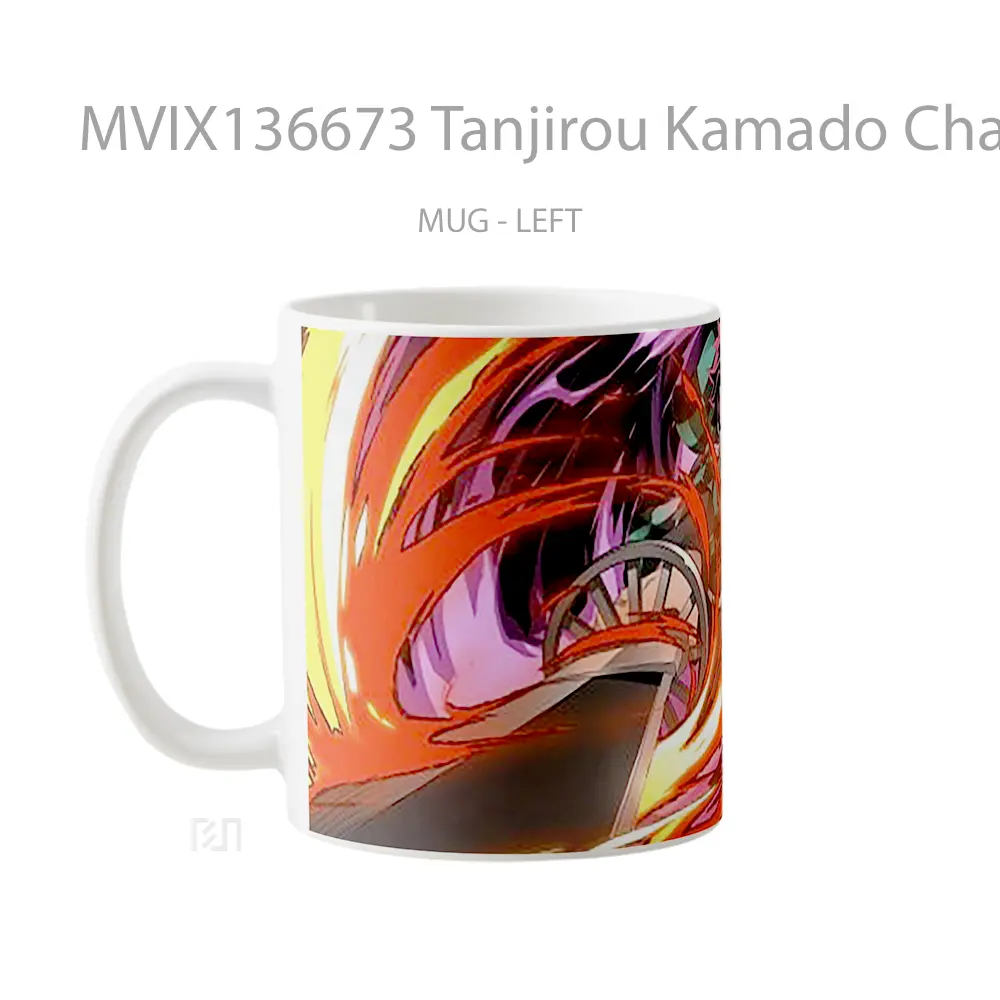 Mug Tanjirou Kamado Character From Demon Slayer V1 Cangkir Anime - All-side / Desain