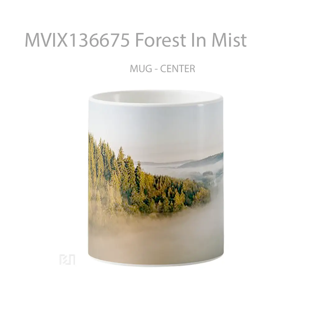 Mug Forest In Mist Gelas Pemandangan Alam