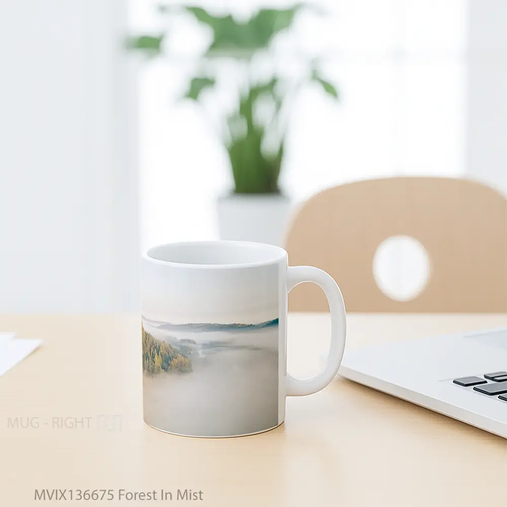 Mug Forest In Mist Gelas Pemandangan Alam - All-side / Desain