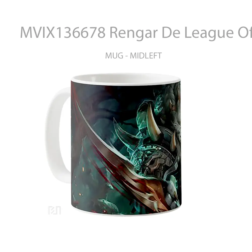 Mug Rengar De League Of Legends Cangkir Gamer - All-side / Desain