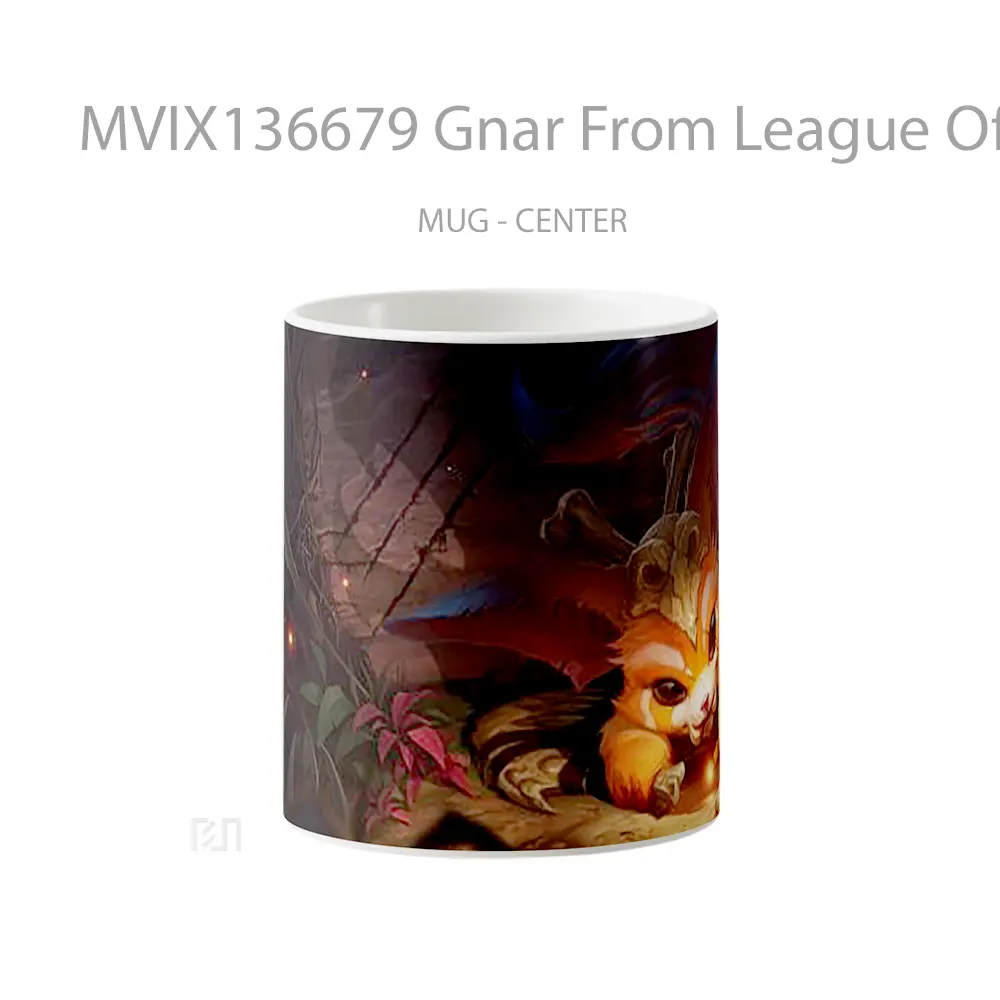 Mug Gnar From League Of Legends Cangkir Gamer