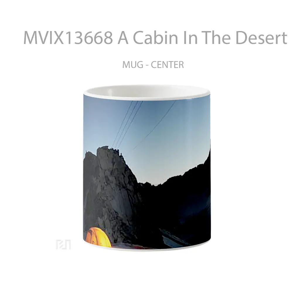 Mug A Cabin In The Desert Gelas Pemandangan Alam