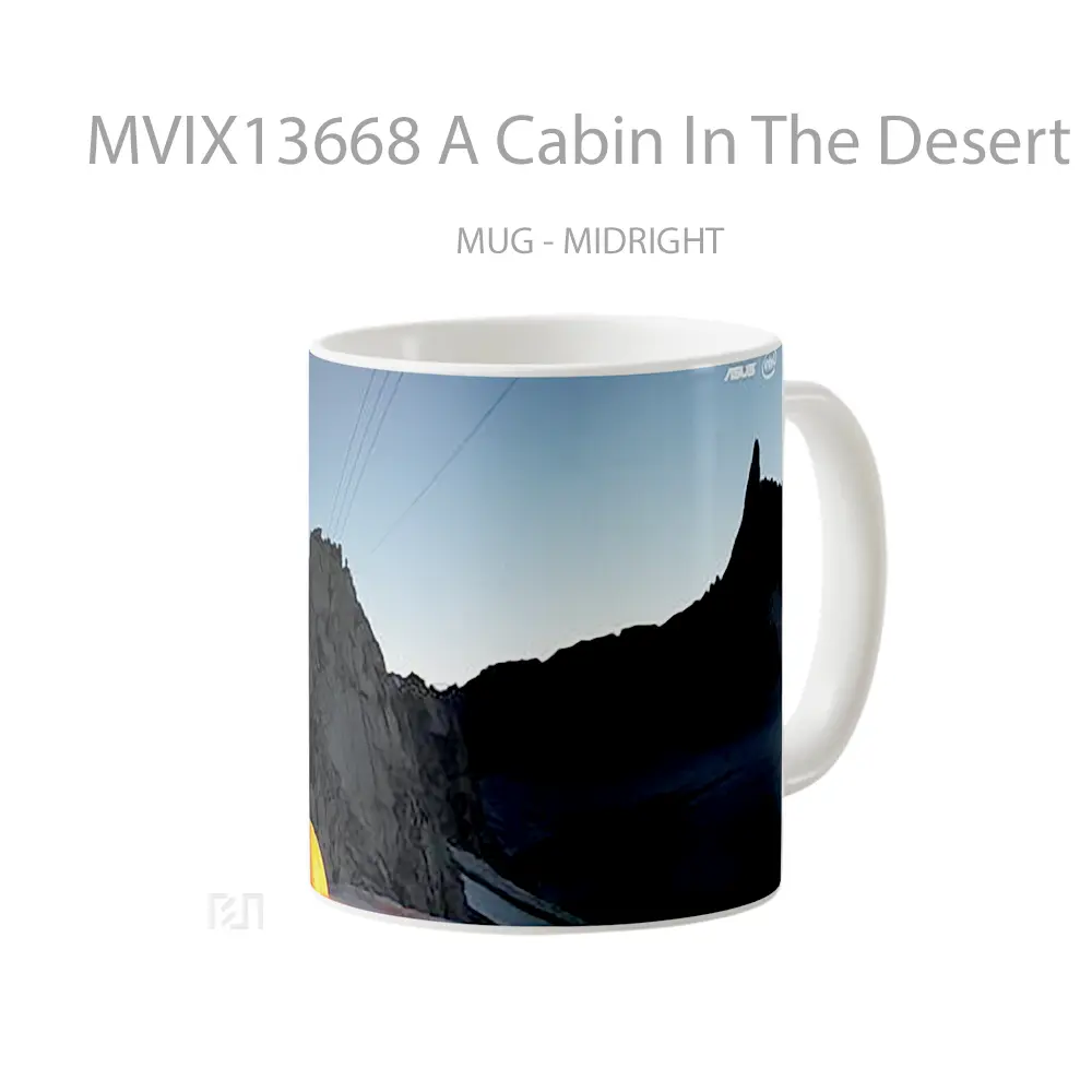 Mug A Cabin In The Desert Gelas Pemandangan Alam - All-side / Desain
