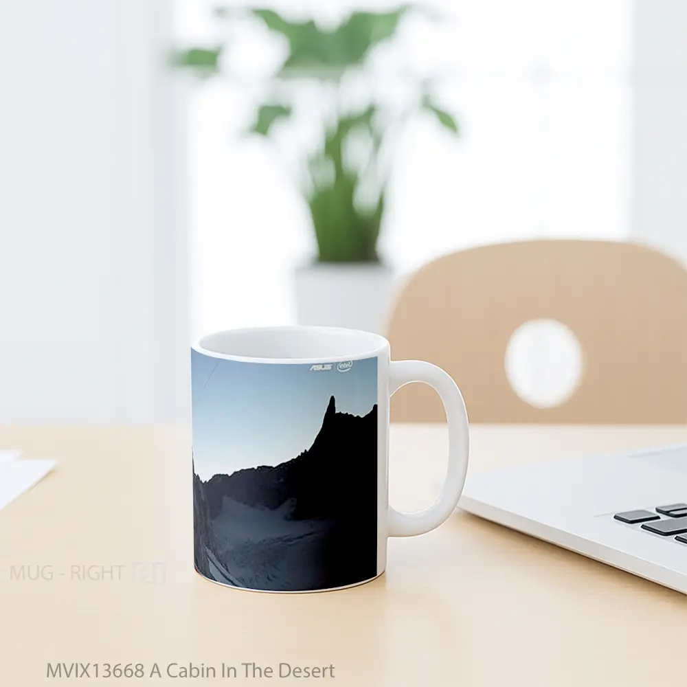 Mug A Cabin In The Desert Gelas Pemandangan Alam - All-side / Desain