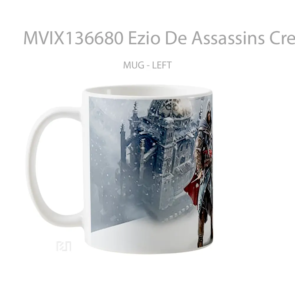 Mug Ezio De Assassins Creed Revelations Cangkir Gamer - All-side / Desain