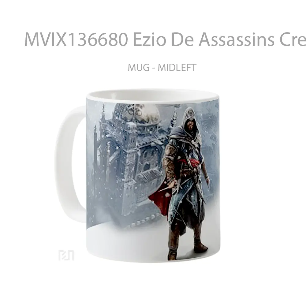 Mug Ezio De Assassins Creed Revelations Cangkir Gamer - All-side / Desain