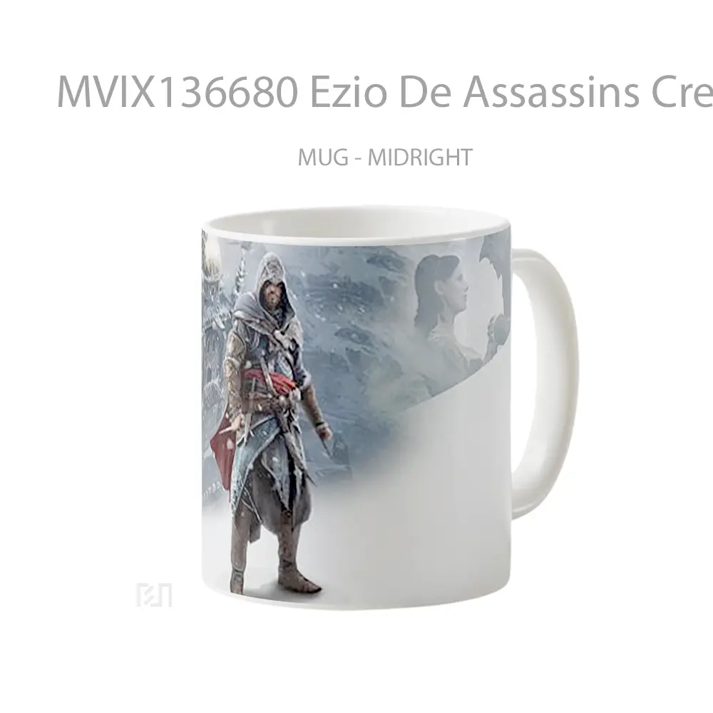 Mug Ezio De Assassins Creed Revelations Cangkir Gamer - All-side / Desain