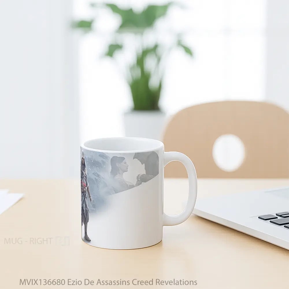 Mug Ezio De Assassins Creed Revelations Cangkir Gamer - All-side / Desain