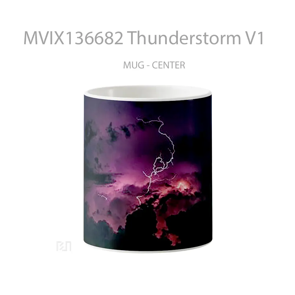 Mug Thunderstorm V1 Gelas Keramik Unik