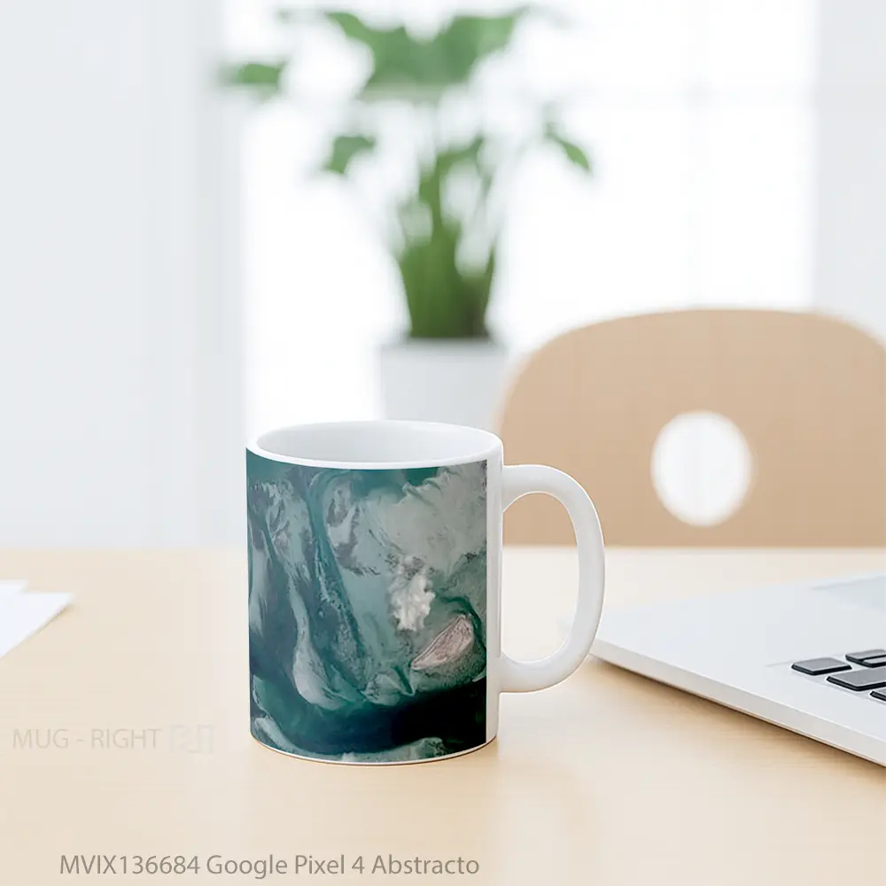 Mug Google Pixel 4 Abstracto Gelas Keramik Unik - All-side / Desain