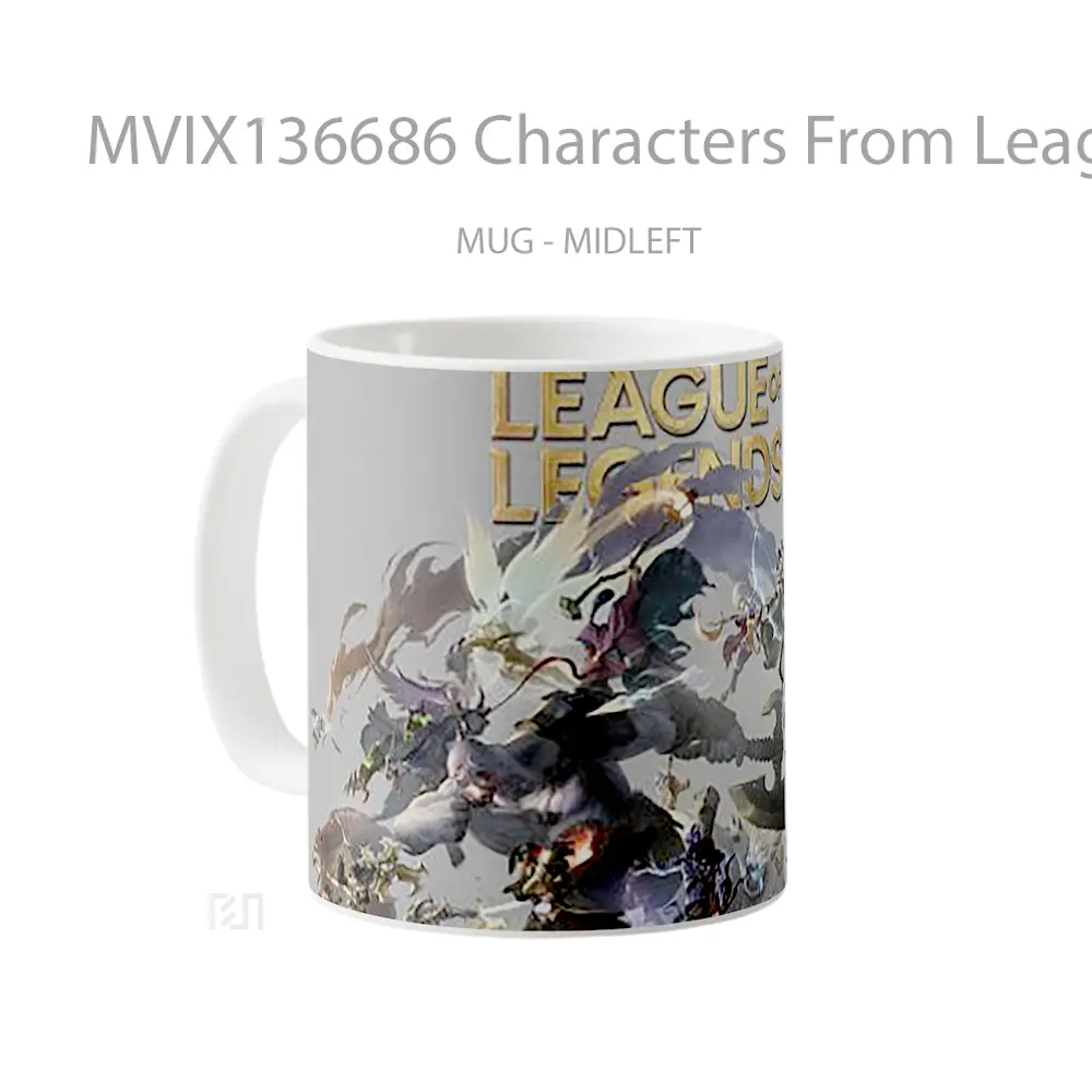 Mug Characters From League Of Legends V1 Cangkir Gamer - All-side / Desain