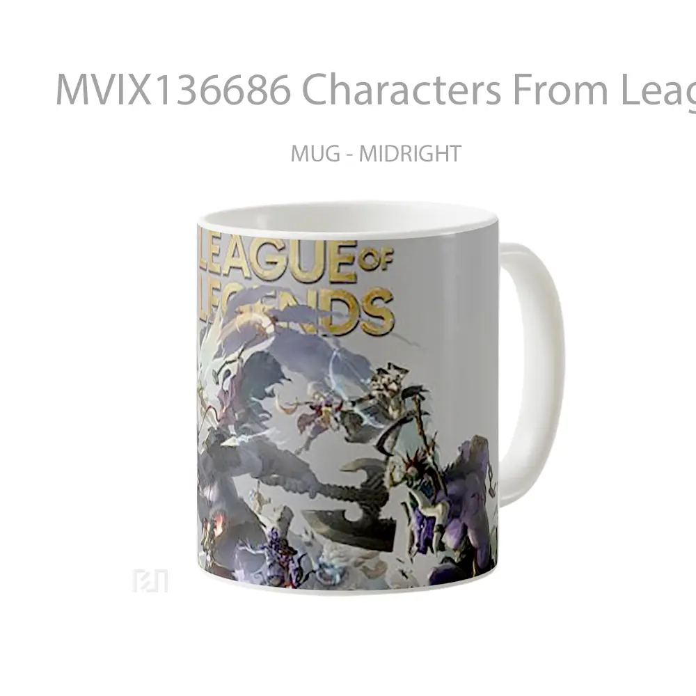 Mug Characters From League Of Legends V1 Cangkir Gamer - All-side / Desain