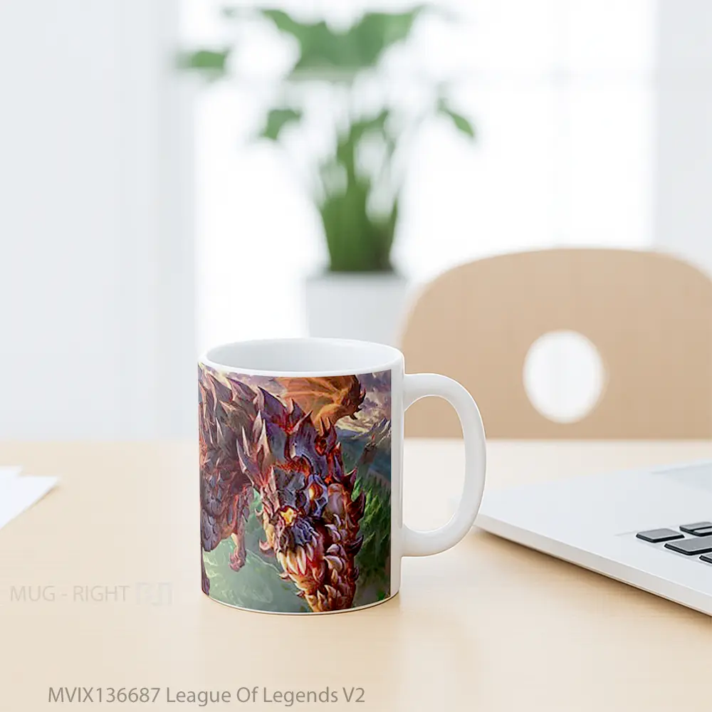 Mug League Of Legends V2 Cangkir Gamer - All-side / Desain