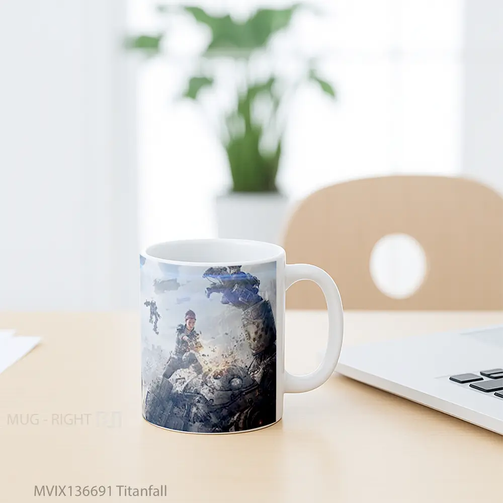 Mug Titanfall Gelas Keramik Unik - All-side / Desain