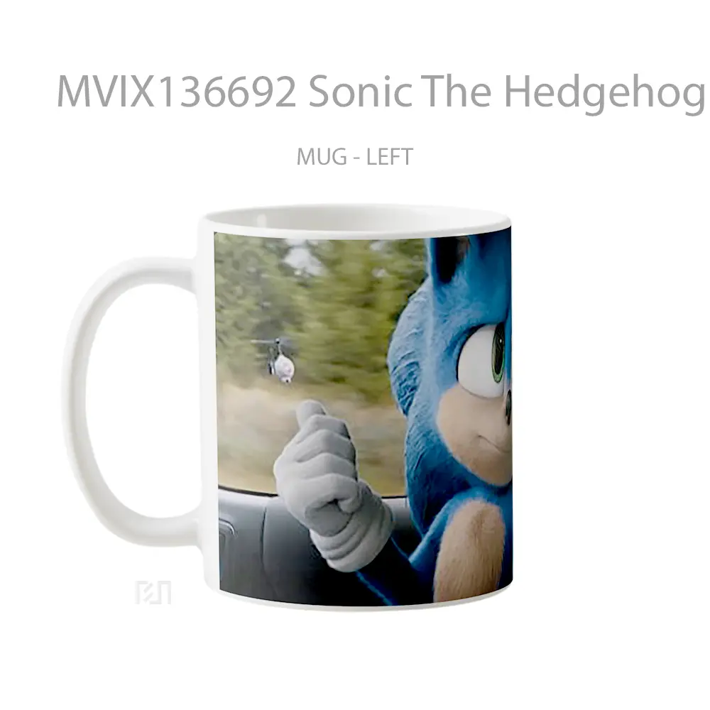 Mug Sonic The Hedgehog Movie V3 Gelas Keramik Unik - All-side / Desain