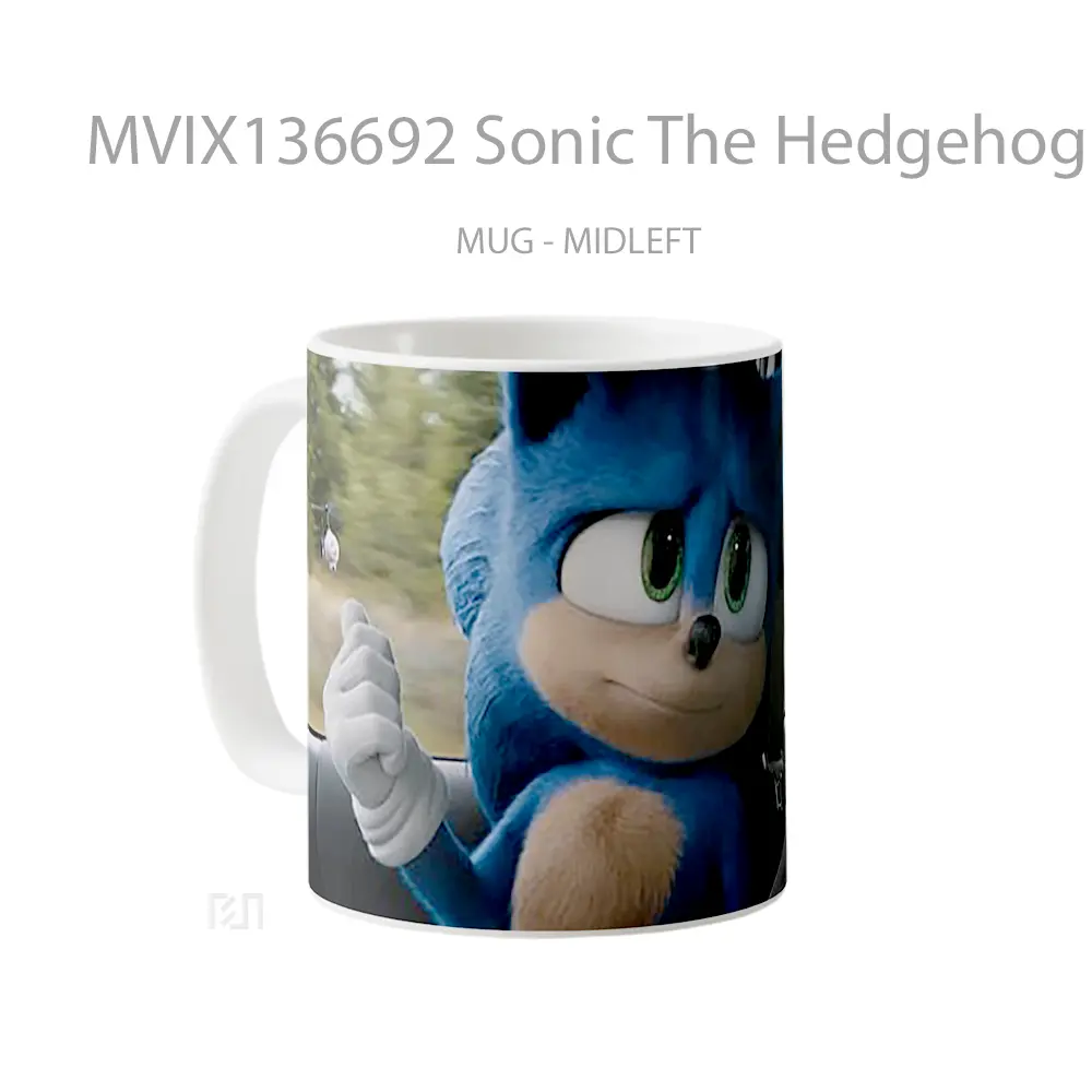 Mug Sonic The Hedgehog Movie V3 Gelas Keramik Unik - All-side / Desain