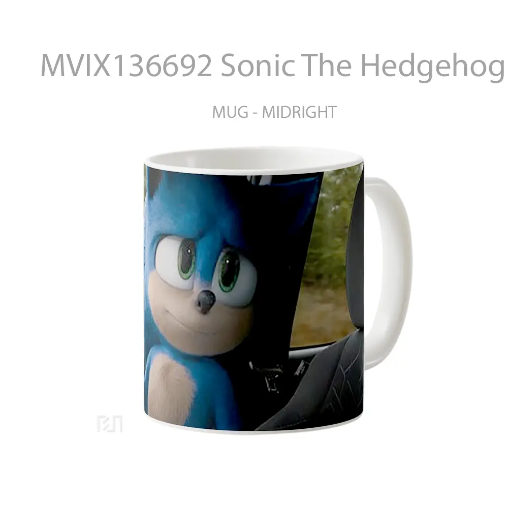 Mug Sonic The Hedgehog Movie V3 Gelas Keramik Unik - All-side / Desain