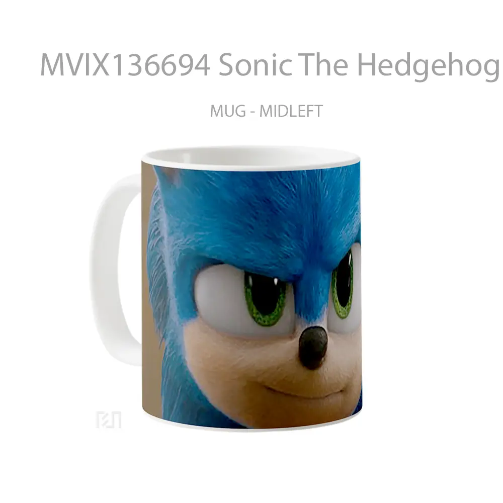 Mug Sonic The Hedgehog Movie V4 Gelas Keramik Unik - All-side / Desain