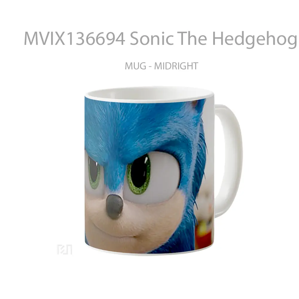 Mug Sonic The Hedgehog Movie V4 Gelas Keramik Unik - All-side / Desain