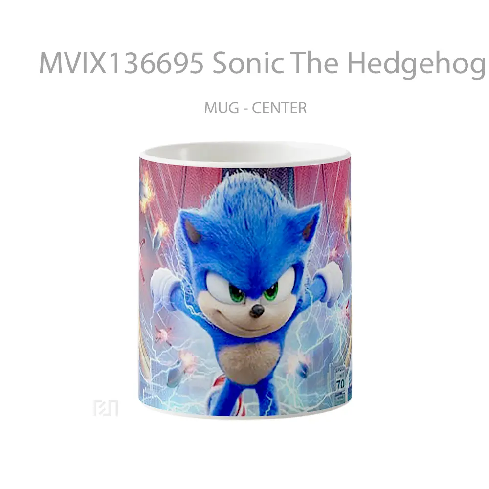 Mug Sonic The Hedgehog Movie Poster Gelas Keramik Unik