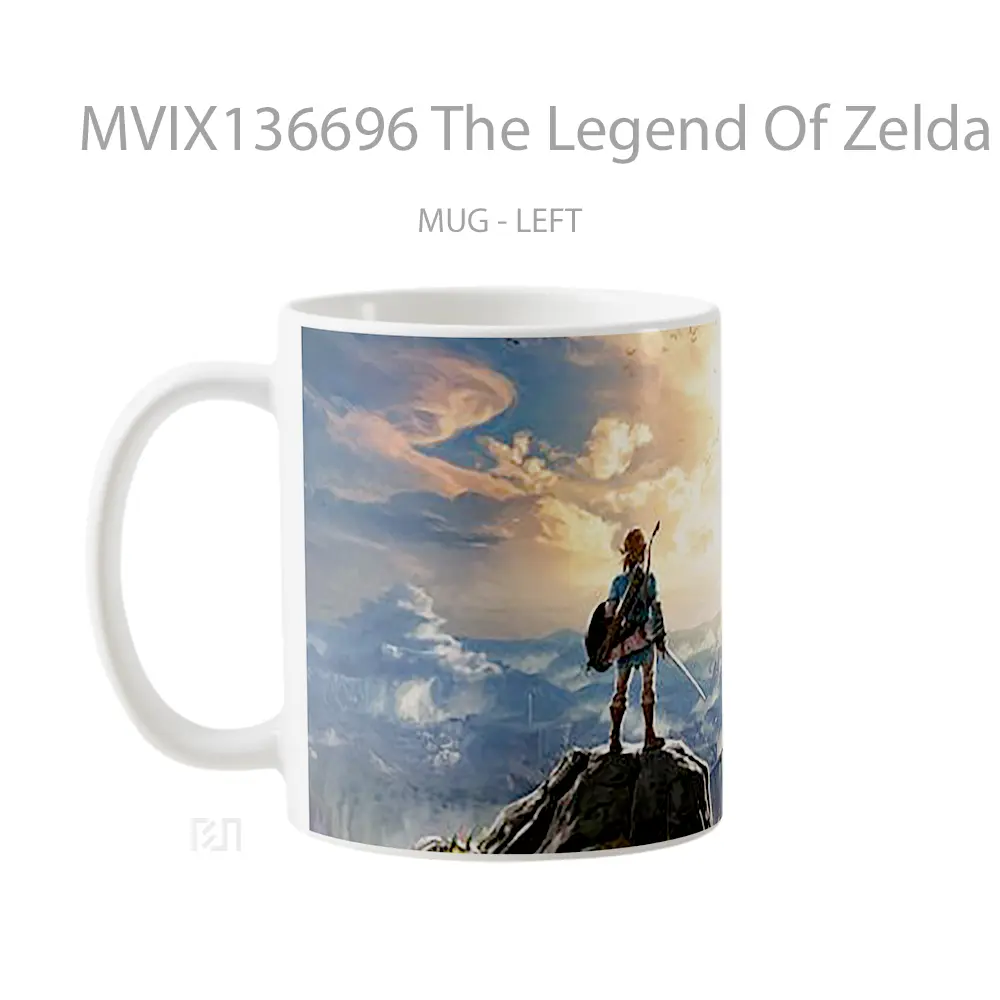 Mug The Legend Of Zelda Breath Of The Wild V1 Gelas Keramik Unik - All-side / Desain