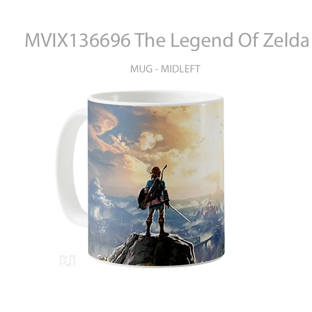 Mug The Legend Of Zelda Breath Of The Wild V1 Gelas Keramik Unik - All-side / Desain