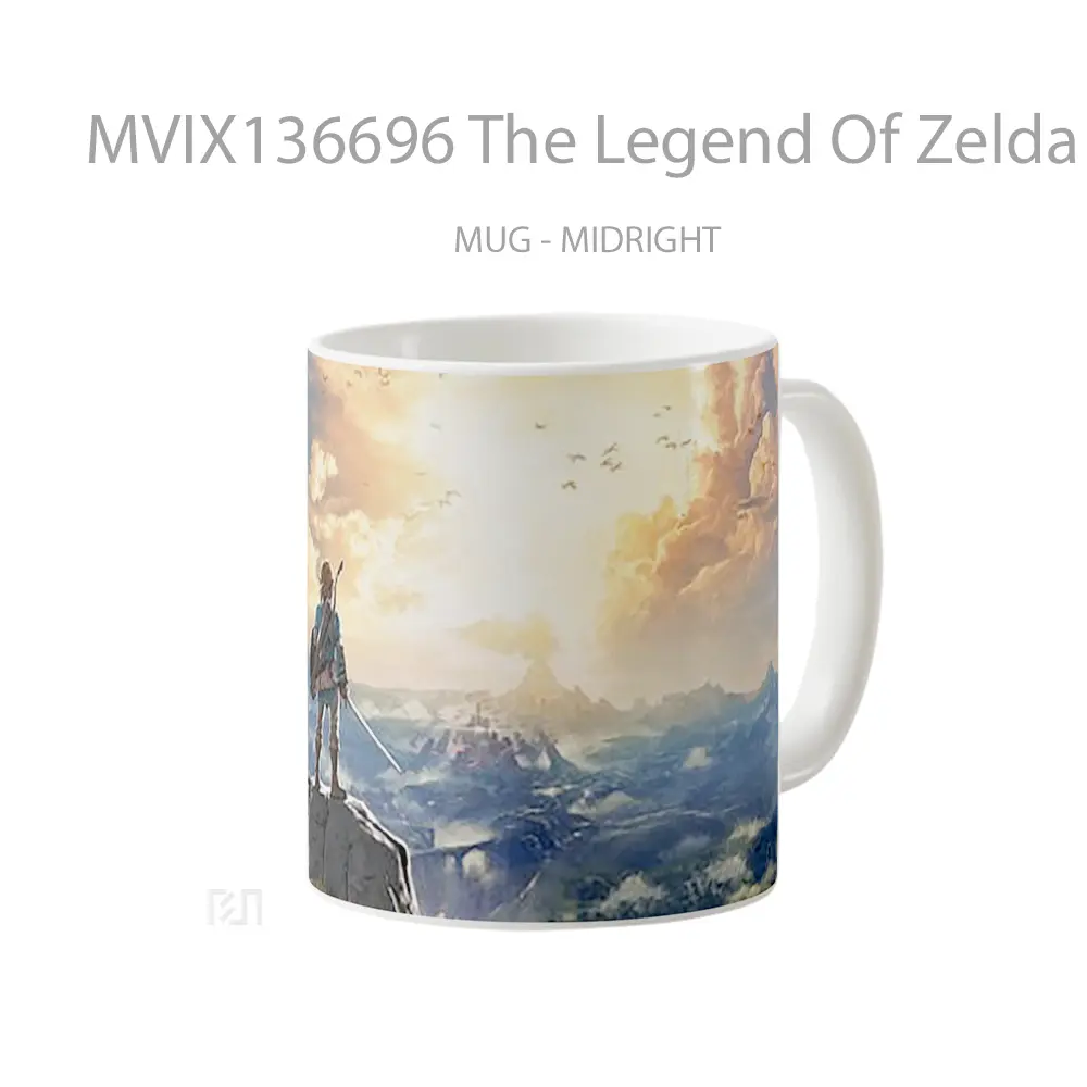Mug The Legend Of Zelda Breath Of The Wild V1 Gelas Keramik Unik - All-side / Desain