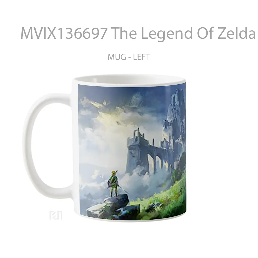Mug The Legend Of Zelda Breath Of The Wild V2 Gelas Keramik Unik - All-side / Desain