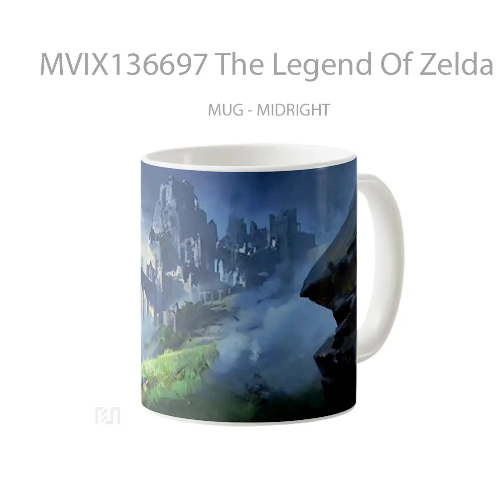 Mug The Legend Of Zelda Breath Of The Wild V2 Gelas Keramik Unik - All-side / Desain
