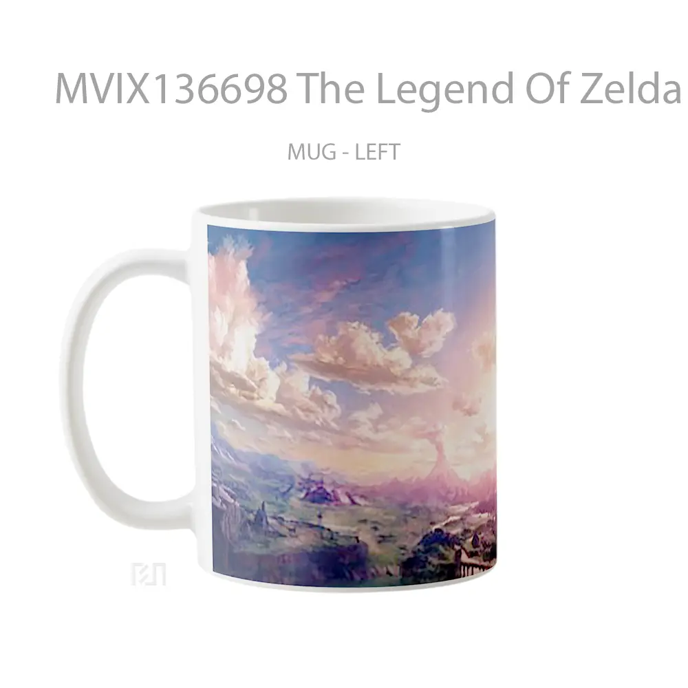 Mug The Legend Of Zelda Breath Of The Wild V3 Gelas Keramik Unik - All-side / Desain