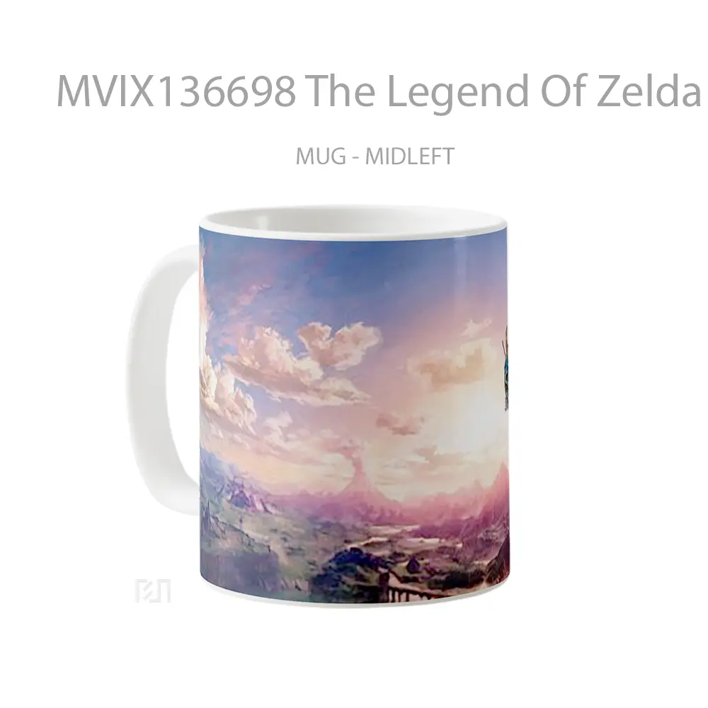 Mug The Legend Of Zelda Breath Of The Wild V3 Gelas Keramik Unik - All-side / Desain
