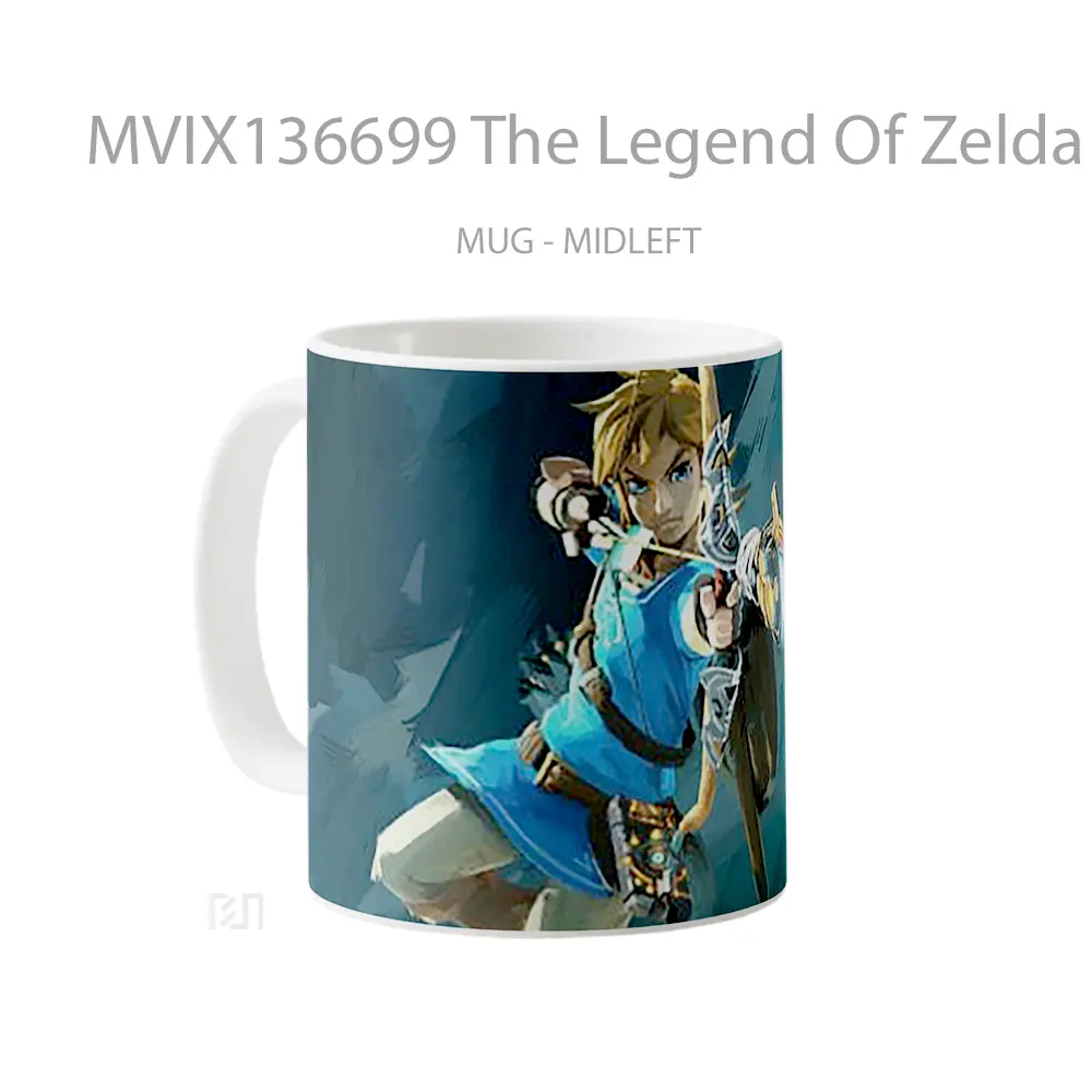 Mug The Legend Of Zelda Gelas Keramik Unik - All-side / Desain