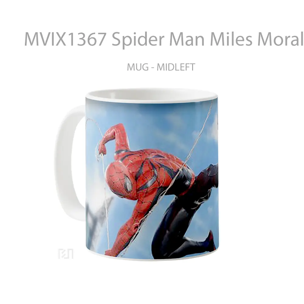 Mug Spider Man Miles Morales V1 Gelas Superhero - All-side / Desain