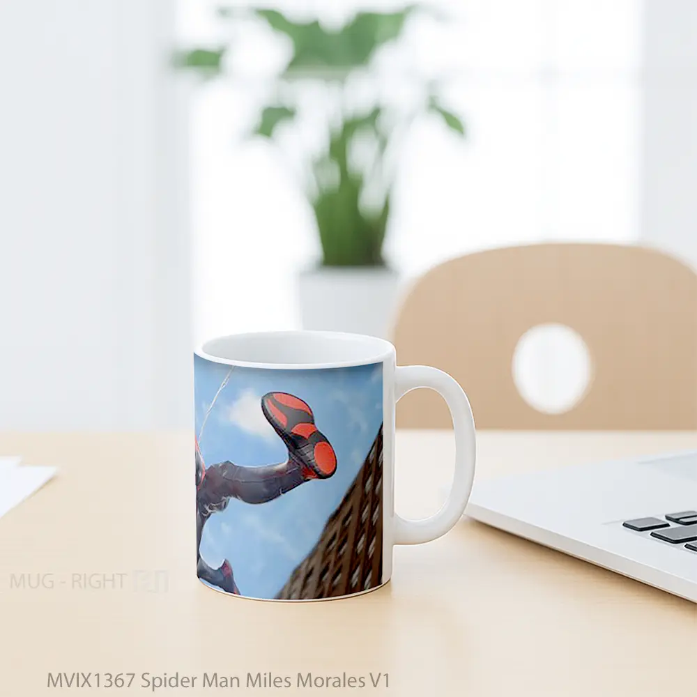 Mug Spider Man Miles Morales V1 Gelas Superhero - All-side / Desain
