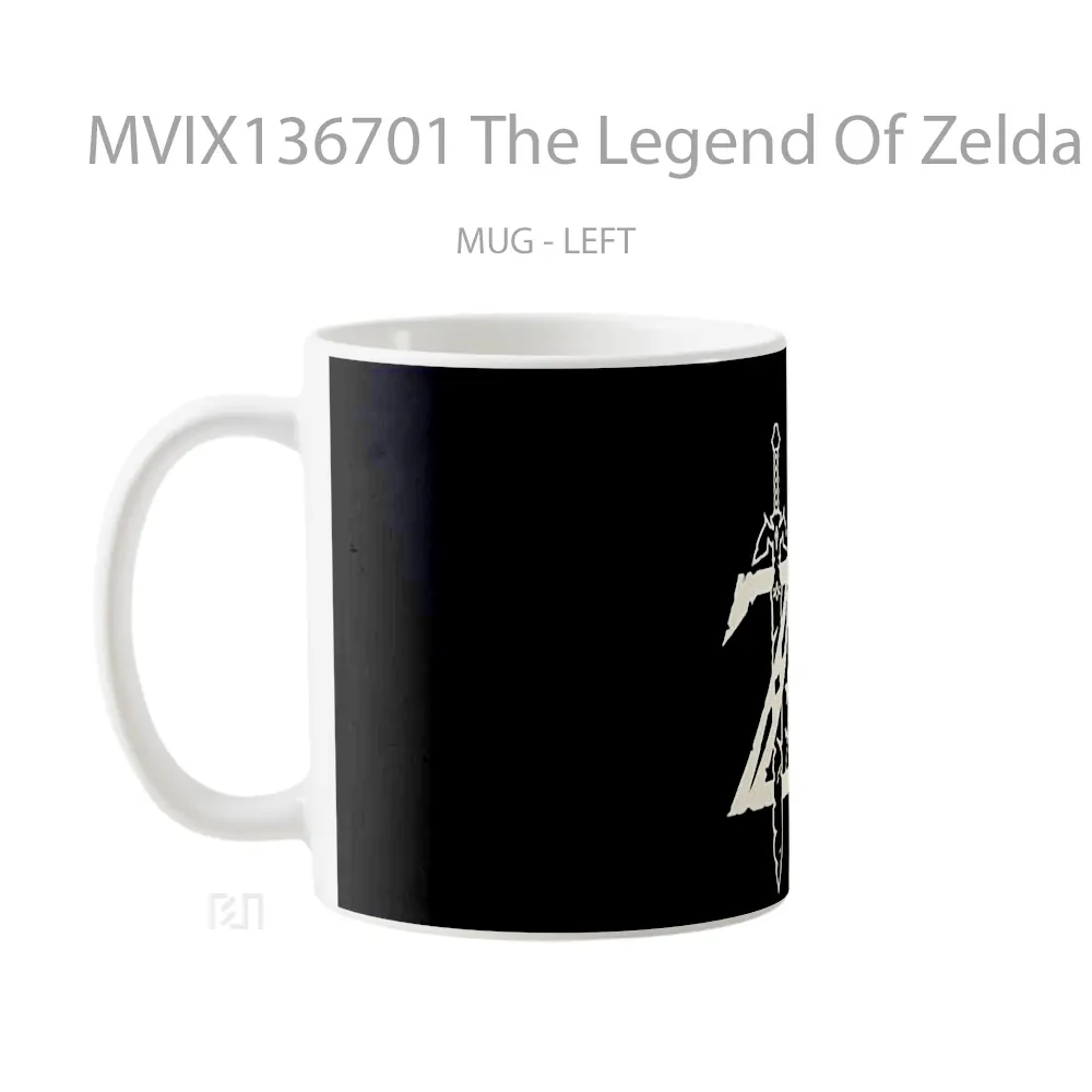 Mug The Legend Of Zelda Minimalist Gelas Seni Modern - All-side / Desain