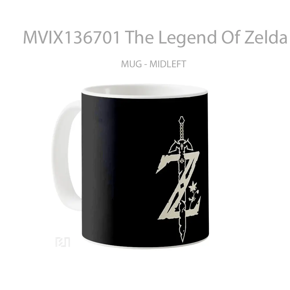 Mug The Legend Of Zelda Minimalist Gelas Seni Modern - All-side / Desain