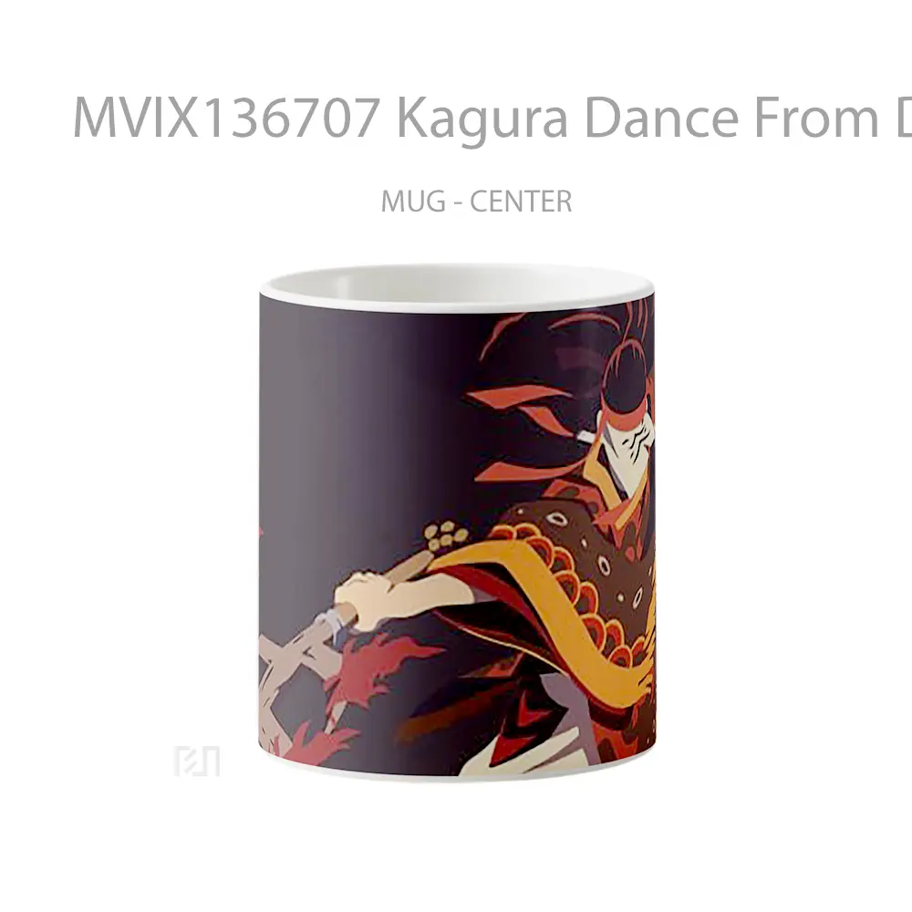 Mug Kagura Dance From Demon Slayer Kimetsu No Yaiba Cangkir Anime