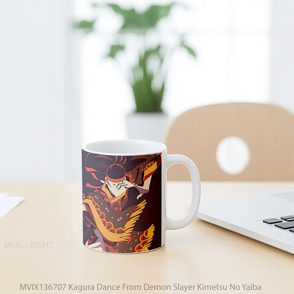 Mug Kagura Dance From Demon Slayer Kimetsu No Yaiba Cangkir Anime - All-side / Desain
