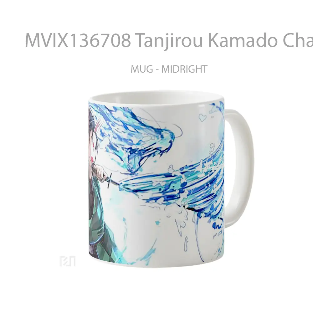 Mug Tanjirou Kamado Character From Demon Slayer V2 Cangkir Anime - All-side / Desain