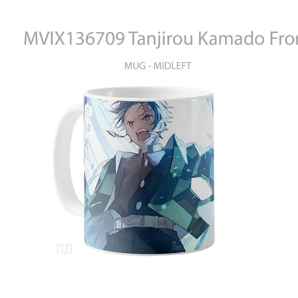 Mug Tanjirou Kamado From Demon Slayer V2 Cangkir Anime - All-side / Desain