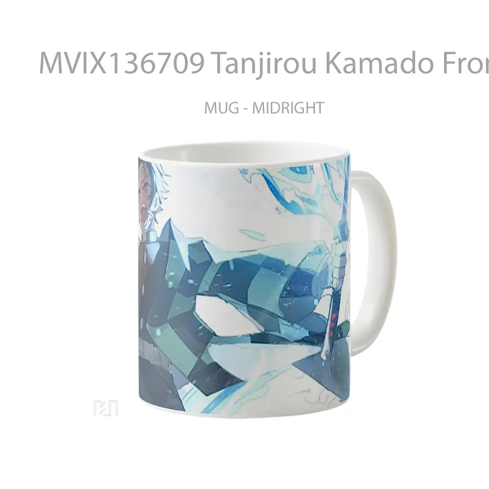 Mug Tanjirou Kamado From Demon Slayer V2 Cangkir Anime - All-side / Desain