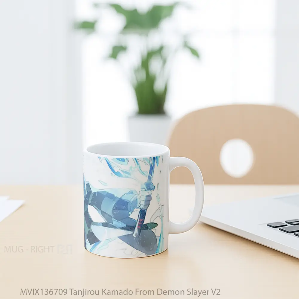 Mug Tanjirou Kamado From Demon Slayer V2 Cangkir Anime - All-side / Desain
