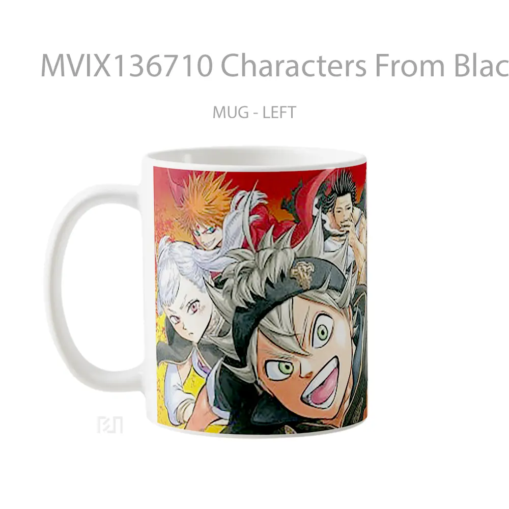 Mug Characters From Black Clover Gelas Keramik Unik - All-side / Desain