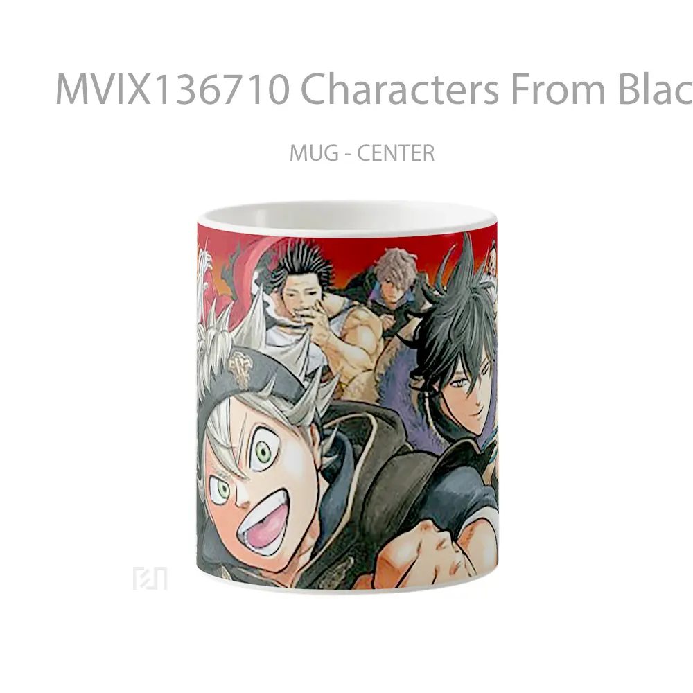 Mug Characters From Black Clover Gelas Keramik Unik