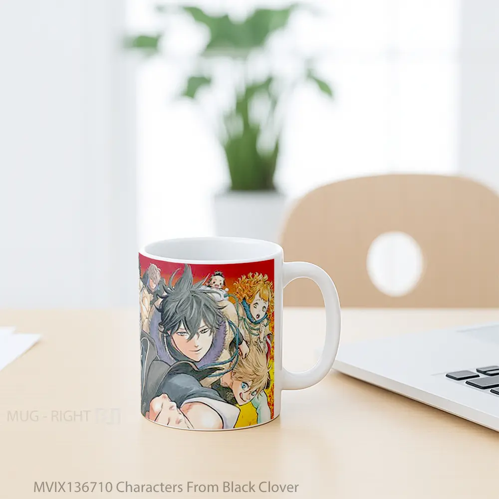Mug Characters From Black Clover Gelas Keramik Unik - All-side / Desain
