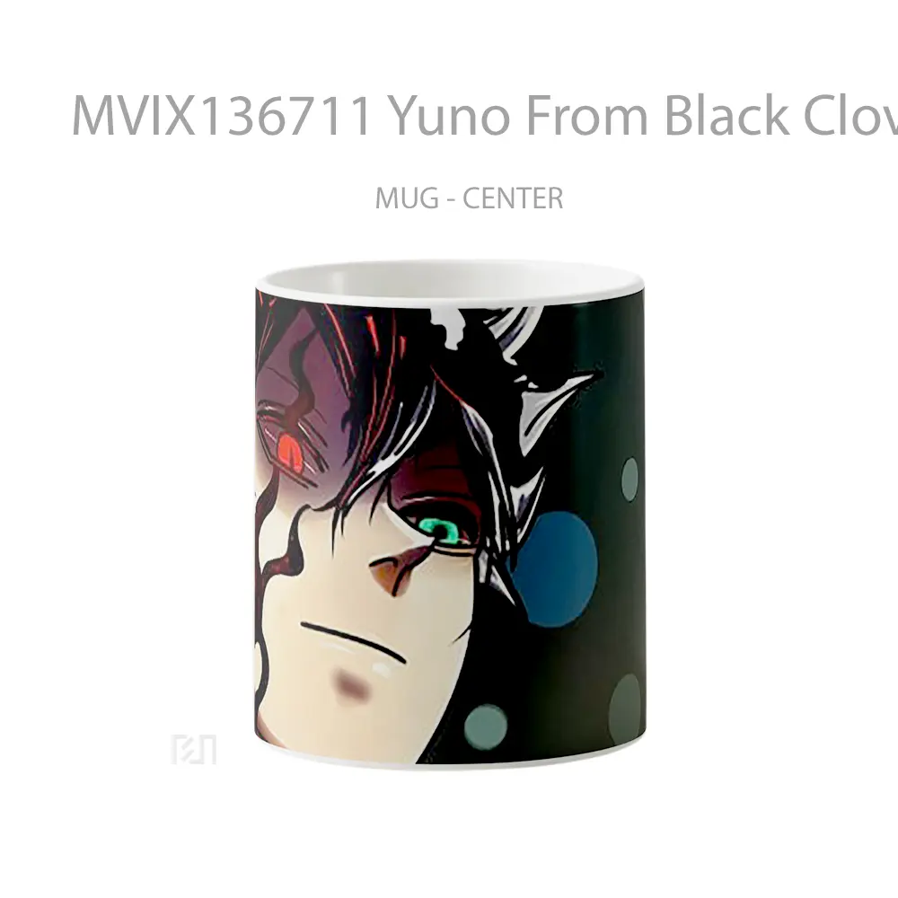 Mug Yuno From Black Clover Gelas Keramik Unik